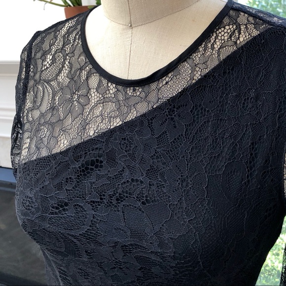 Last one!! ❤️ BCBG ❤️ Asymmetrical Lace Dress - Picture 4 of 8